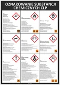 Akcesoria BHP - Tablica OZNAKOWANIE SUBSTANCJI CHEMICZNYCH CLP tablica PCV3mm, 50x70cm - miniaturka - grafika 1