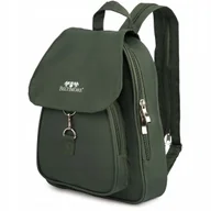 Torebki damskie - Plecak plecaczek damski mały lekki wodoodporny elegancki sportowy zielony - miniaturka - grafika 1