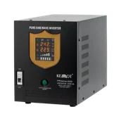 Zasilacze awaryjne UPS - Zasilacz awaryjny KEMOT PROsinus-2200 przetwornica z czystym przebiegiem sinusoidalnym i funkcją ładowania 12V 230V 2200VA/1600W - kolor czarny - miniaturka - grafika 1