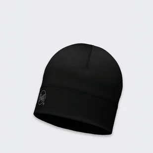 Czapka wełniana Buff Safety Merino Wool 1 Layer Solid Black - Czapki damskie - miniaturka - grafika 1