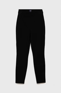Legginsy - GAP legginsy damskie kolor czarny gładkie - - grafika 1
