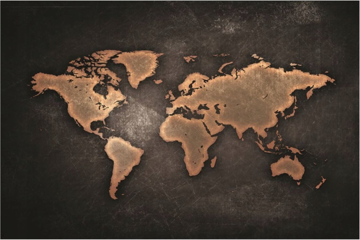 PODKŁADKA POD MYSZ Z Nadrukiem 22x18cm Polityczna Mapa Świata Tekst Prezent