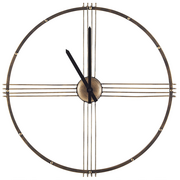 Zegary - Beliani Zegar ścienny  64 cm złoty ASCONA - miniaturka - grafika 1