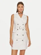 Sukienki - Guess Sukienka koktajlowa W4YK92 D5EZ0 Biały Slim Fit - miniaturka - grafika 1