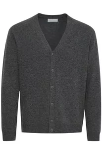 CASUAL FRIDAY Cfkarl Lambswool kardigan męski kardigan, 50817/Pewter Mix, XL - Swetry męskie - miniaturka - grafika 1