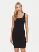 Sukienki - Guess Sukienka dzianinowa W5RK17 Z2YJ2 Czarny Slim Fit - miniaturka - grafika 1