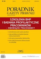 Prawo - Szkolenia BHP i badania profilaktyczne pracowników obowiązki pracodawcy PRACA ZBIOROWA - miniaturka - grafika 1