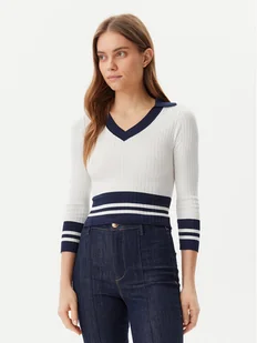 Guess Sweter W5GR46 Z3L10 Écru Regular Fit - Swetry damskie - miniaturka - grafika 1