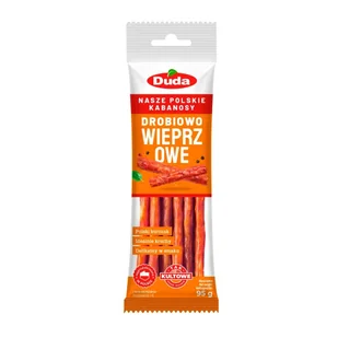 KABANOSY DROBIOWO-WIEPRZOWE 95G - Kiełbasa i wędliny - miniaturka - grafika 1
