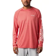 Bluzy sportowe męskie - Koszulka sportowa męska Columbia Terminal Tackle Heather LS z długim rękawem - miniaturka - grafika 1
