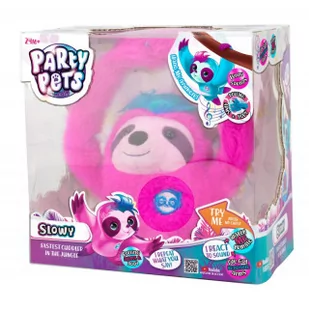Tm Toys Party Pets - Slowy Leniwiec różowy - Zabawki interaktywne dla dzieci - miniaturka - grafika 1