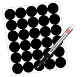 Etykiety do drukarek - puste etykiety na przyprawy 30szt biały marker - miniaturka - grafika 1