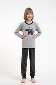 Piżamy chłopięce - Piżama chłopięca Moret szara z niedźwiedziem 158/164 - miniaturka - grafika 1