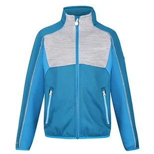 Regatta Kid's Oberon II' Extol elastyczna kurtka miękka powłoka, benzynowa niebieska/biała, 3XL - Kurtki i płaszcze dla chłopców - miniaturka - grafika 1