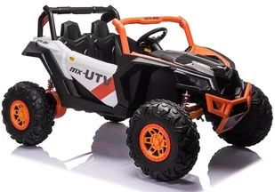 LEAN CARS Auto na Akumulator Buggy UTV-MX Pomarańczowo-Biały 7764 - Pojazdy elektryczne dla dzieci - miniaturka - grafika 1