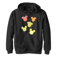 Bluzy dla chłopców - Disney Chłopięca bluza z kapturem z różnymi owocami, Czarny, XL - miniaturka - grafika 1