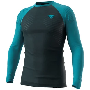 Męska koszulka Dynafit Tour Light Merino M L/S Tee Rozmiar: M / Kolor: czarny/niebieski - Koszulki sportowe męskie - miniaturka - grafika 1