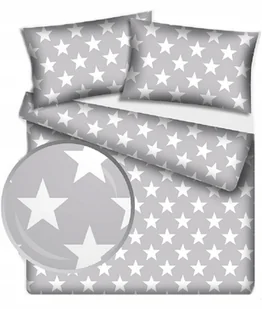 pościel bawełna lux 160x200 + 2 poszewka B 351 duże gwiazdy na szarym - Pościel pościel bawełna lux 160x200 + 2 poszewka B 351 duże gwiazdy na szarym - Pościel - miniaturka - grafika 1