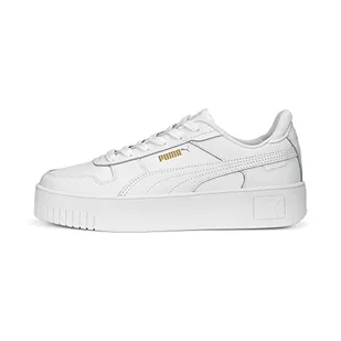 PUMA Damskie trampki uliczne Carina, białe złoto, 5,5 UK - Trampki damskie - miniaturka - grafika 1