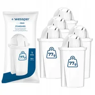 Wkłady filtrujące - 5x Filtr do wody Wessper do dzbanek szklany Wessper D2 Borosilicate 3,3l - miniaturka - grafika 1
