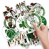 Szkolne artykuły papiernicze - NAKLEJKI NA ZESZYT NALEPKA Z POSTACIAMI KOSZYKÓWKA CELTICS WZORY 10SZT - miniaturka - grafika 1