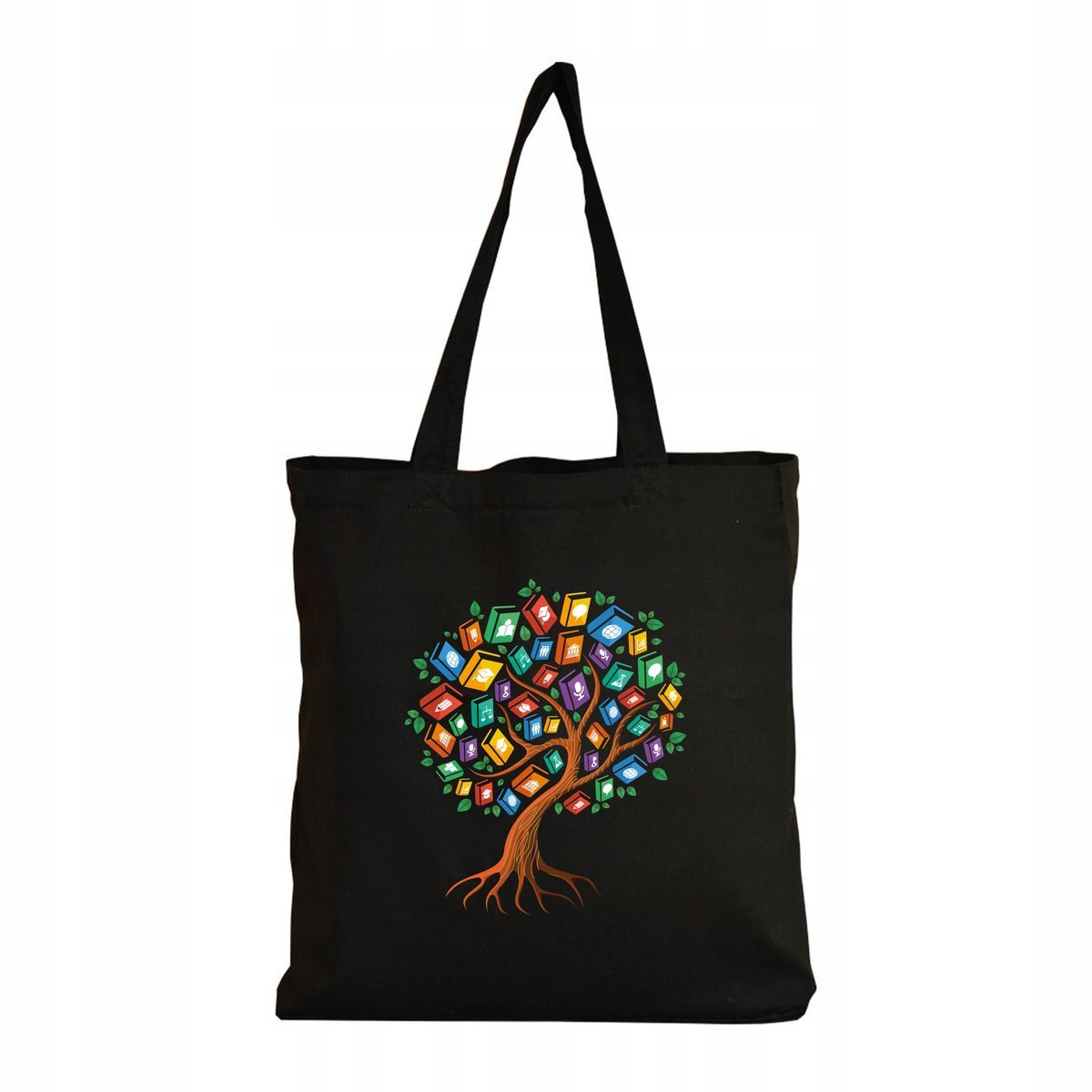 Torebka Ekologiczna Torba bawełniana Shopper ZAKUPY NA RAMIĘ Książki Books