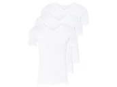 Piżamy męskie - LIVERGY® Podkoszulki męskie termoaktywne, 3 sztuki (Dekolt w kształcie litery V, 5/M, Biały) - miniaturka - grafika 1