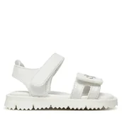 Buty dla dziewczynek - Sandały Calvin Klein Jeans V1A2-82039-1013X M Biały - miniaturka - grafika 1