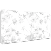 Podkładki na biurko - Duża mata na biurko Delikatne kwiaty 100x50 cm - miniaturka - grafika 1