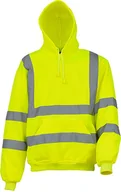 Bluzy męskie - YOKO Męska bluza z kapturem HVK05 Żółty Hi-Vis Żółty XL - miniaturka - grafika 1