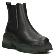 Botki damskie - Botki damskie ocieplane workery skórzane Filippo DBT4907/23 czarne-40 - miniaturka - grafika 1