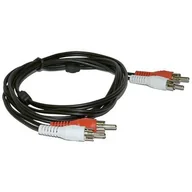 Kable - MicroConnect Kabel RCA Cinch x2 RCA Cinch x2 5 Biały Czerwony AUDCC5 - miniaturka - grafika 1
