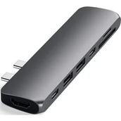 Huby USB - Satechi Satechi C Hub Thunedrbolt 3 3.0/-C/SD/microSD/Space Gray ST-CMBPM - miniaturka - grafika 1