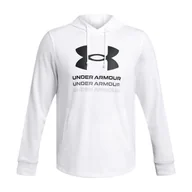 Bluzy sportowe męskie - Bluza męska Under Armour Rival Terry Graphic Hood - miniaturka - grafika 1