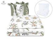 Pościel dla dzieci - MimiNu by Kieczmerski, Pościel 5 elementowa, 120x90 cm, SAFARI, ZIELONE - miniaturka - grafika 1