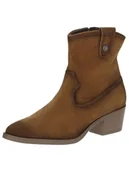 Botki damskie - CAPRICE Damskie botki na obcasie 9-25313-43, khaki Suede, 36 EU - miniaturka - grafika 1