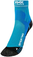Skarpetki damskie - Skarpety X-Socks Unisex Sky Run Two Socks niebieski Teal Blue/Opal Black 39-41 - miniaturka - grafika 1