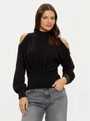 Swetry damskie - Guess Sweter W5RR02 Z2ZK2 Czarny Regular Fit - miniaturka - grafika 1