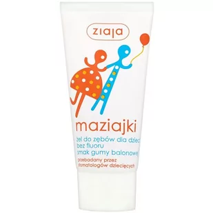 Ziaja Ziaja, Maziajki, żel do zębów bez fluoru dla dzieci, 50 ml - Szczoteczki do zębów dla dzieci - miniaturka - grafika 2