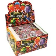 Gumy do żucia, lizaki, dropsy - LIZAK SKULL LUMINOUS CZASZKA 30SZT (10G) - miniaturka - grafika 1