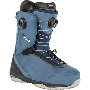 Nitro Męskie Chase Dual Boa '23 All Mountain Freeride Freestyle Premium Boot snowboardowe, Blue Steel, MP 28,0 // EU 42 2/3 // US 10 - Buty snowboardowe - miniaturka - grafika 1