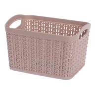 Pudła i pojemniki do przechowywania - Koszyk prostokątny S 1,5 l WILLOW różowy - miniaturka - grafika 1