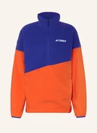 Buty trekkingowe damskie - Adidas Terrex Midlayer Fl Anorak orange - miniaturka - grafika 1
