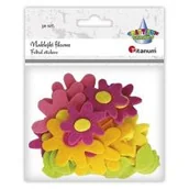 Zabawki kreatywne - Naklejki filcowe 3D kwiaty 6szt - miniaturka - grafika 1