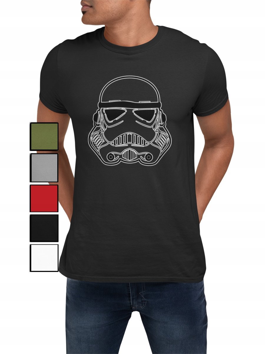 KOSZULKA T-SHIRT MĘSKA Z NADRUKIEM STAR WARS LORD NAPIS YODA - S