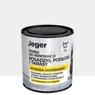 Farby wewnętrzne - Farba do podłóg wewnętrznych Jeger Reno Biały 0.5 l - miniaturka - grafika 1