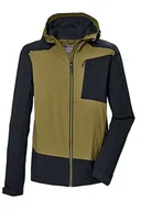 Kurtki męskie - killtec Męska kurtka funkcyjna, wodoszczelna/kurtka outdoorowa z kapturem KOS 85 MN JCKT, zielony mech, XL, 42737-000 - miniaturka - grafika 1