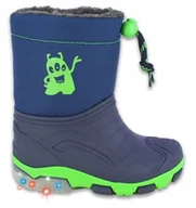 Śniegowce damskie - BECK ŚNIEGOWCE CHŁOPIĘCE GRANATOWE OCIEPLANE 30/31 J6A - miniaturka - grafika 1