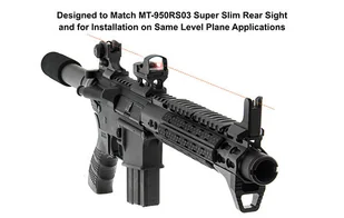 UTG - Muszka stała niskoprofilowa AR15 - Picatinny - Czarna - MT-754X - Osprzęt do wiatrówek - miniaturka - grafika 5