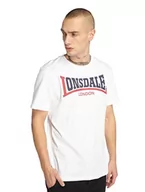 Koszulki męskie - Lonsdale T-shirt męski Two Tone, biały, 3XL - miniaturka - grafika 1